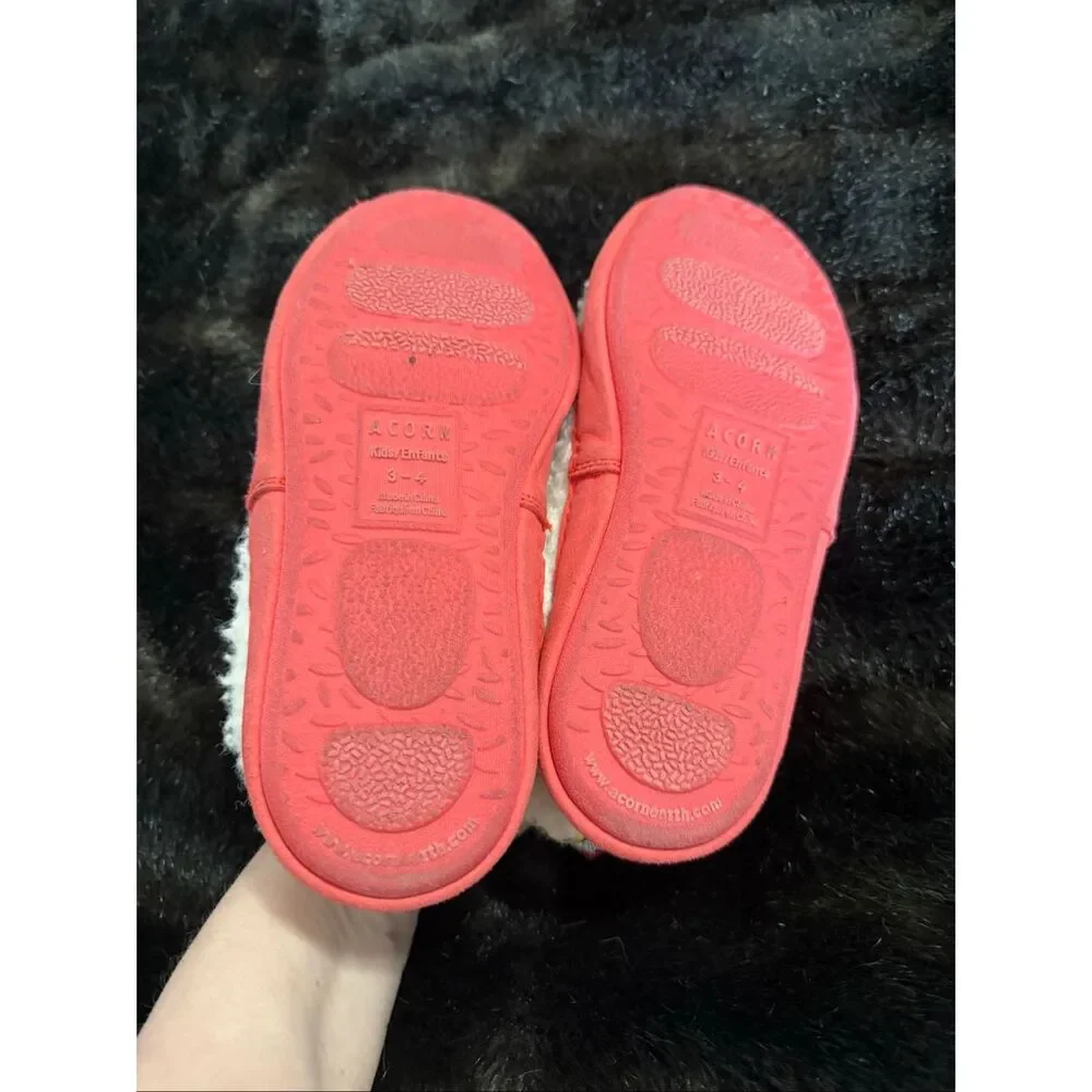 Acorn Kid's L'il Bristol Loafer Berber Upper, Ewe, Size Kids 3 4 slipper shoes